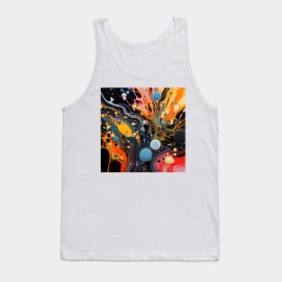 Vibrant Euphoria Abstract Canvas Tank Top